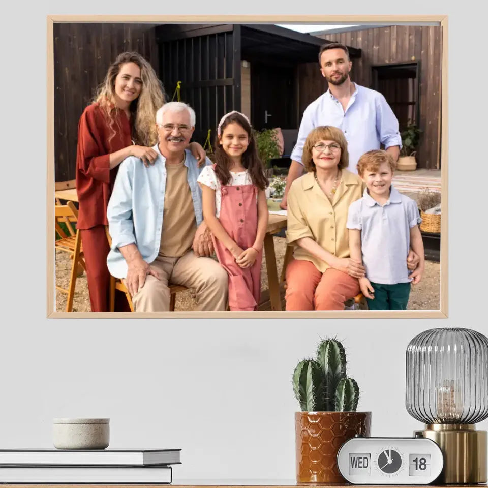 Duża rodzina - druk na płótnie, spersonalizowany prezent dla rodziny, babci, dziadka