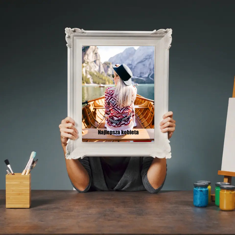 Najlepsza kobieta - Prezent dla dziewczyny, kobiety | Wydruk na płótnie