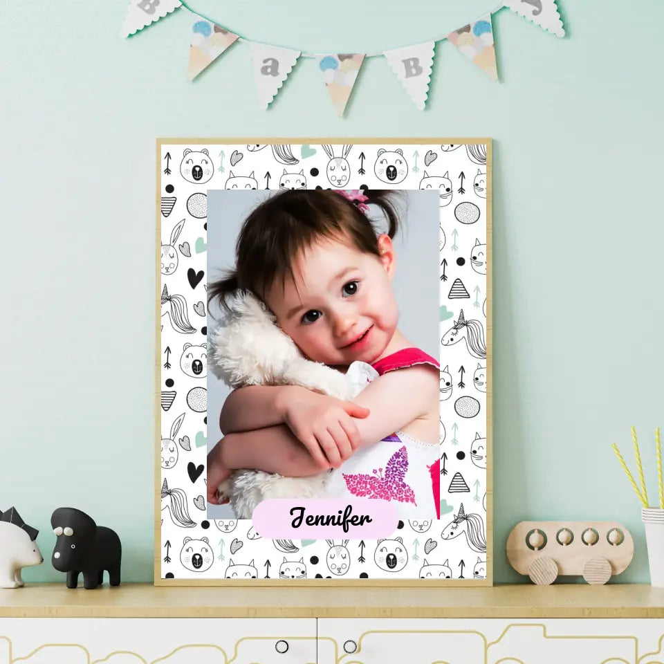 Zdjęcie dziecka - Druk na płótnie, spersonalizowany prezent dla rodziców i dziadków