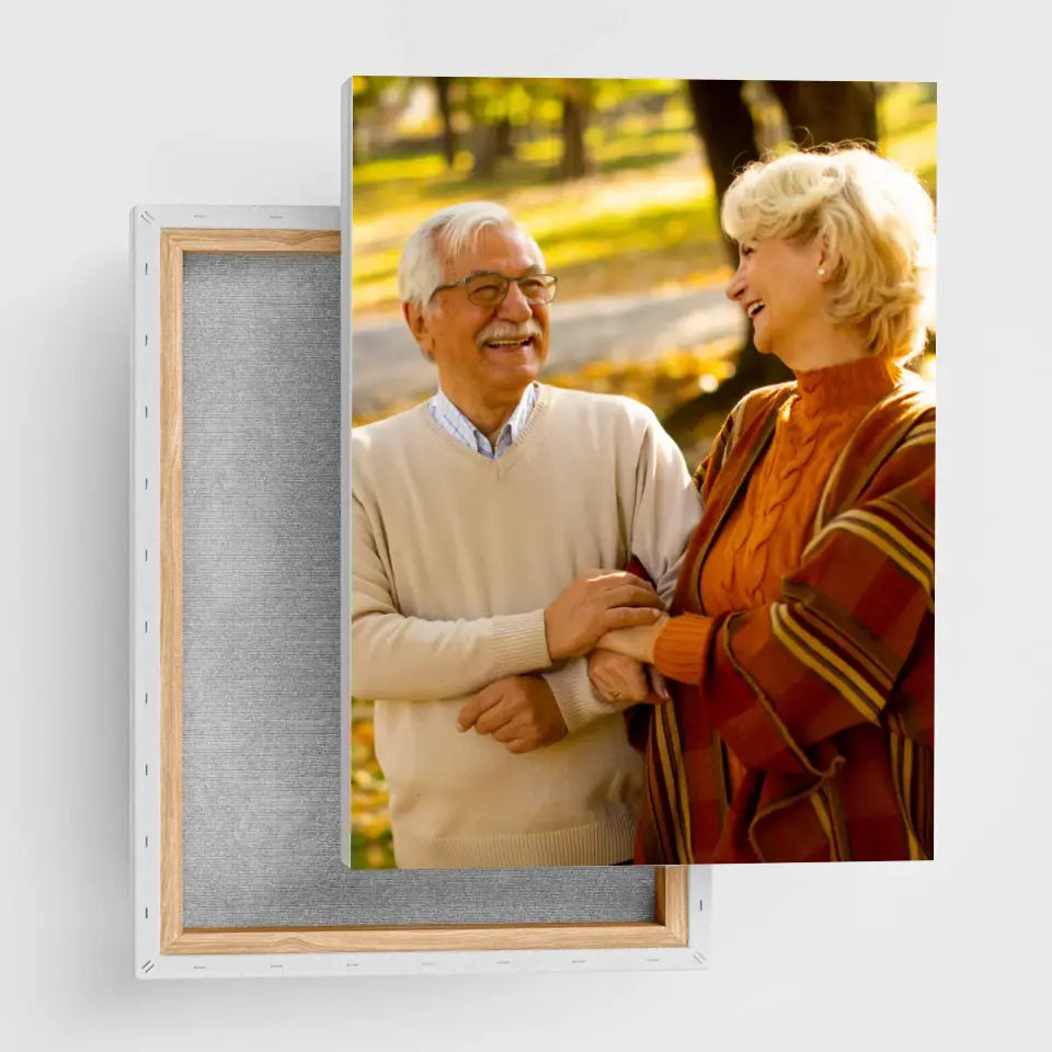 Zdjęcie na płótnie | Prezent dla dziadków | Wydruk na płótnie