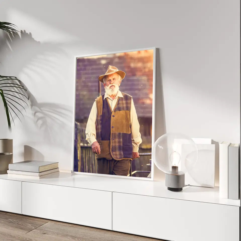 Zdjęcie na płótnie | Prezent dla ojca, dziadka | Wydruk na płótnie