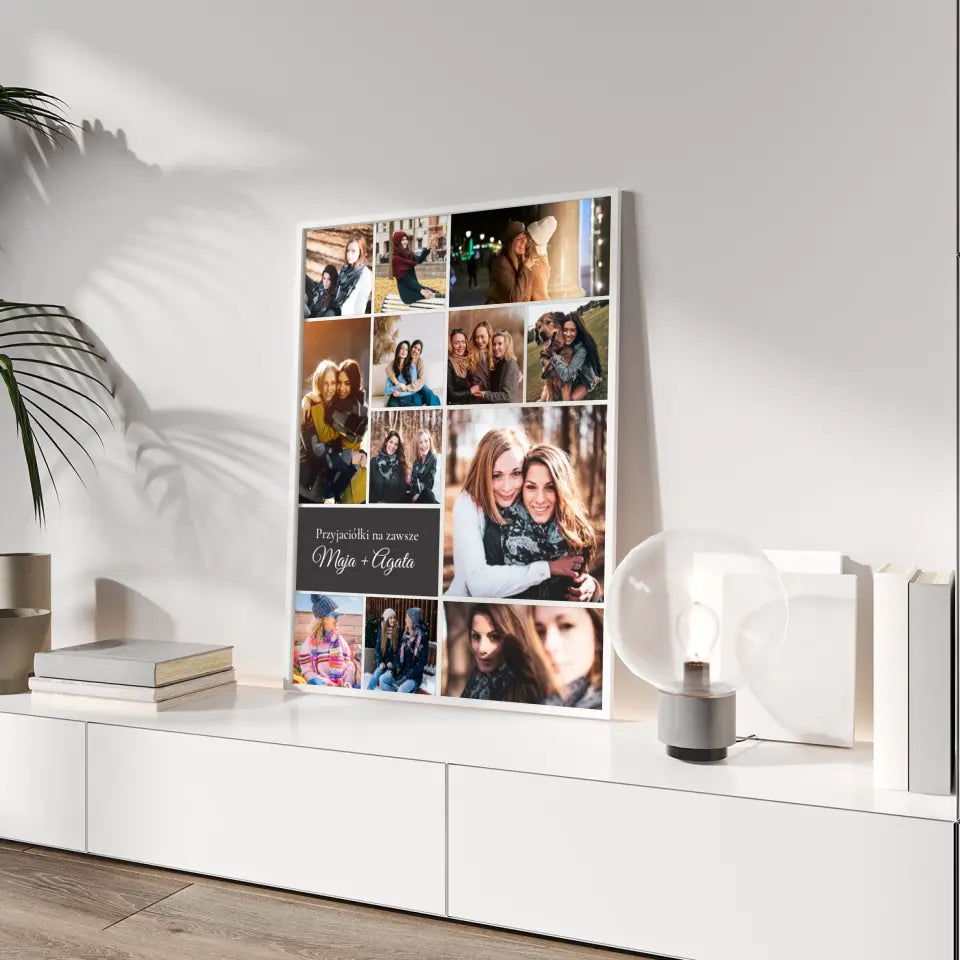 Przyjaciółki na zawsze - Druk na płótnie, spersonalizowany prezent dla przyjaciółki
