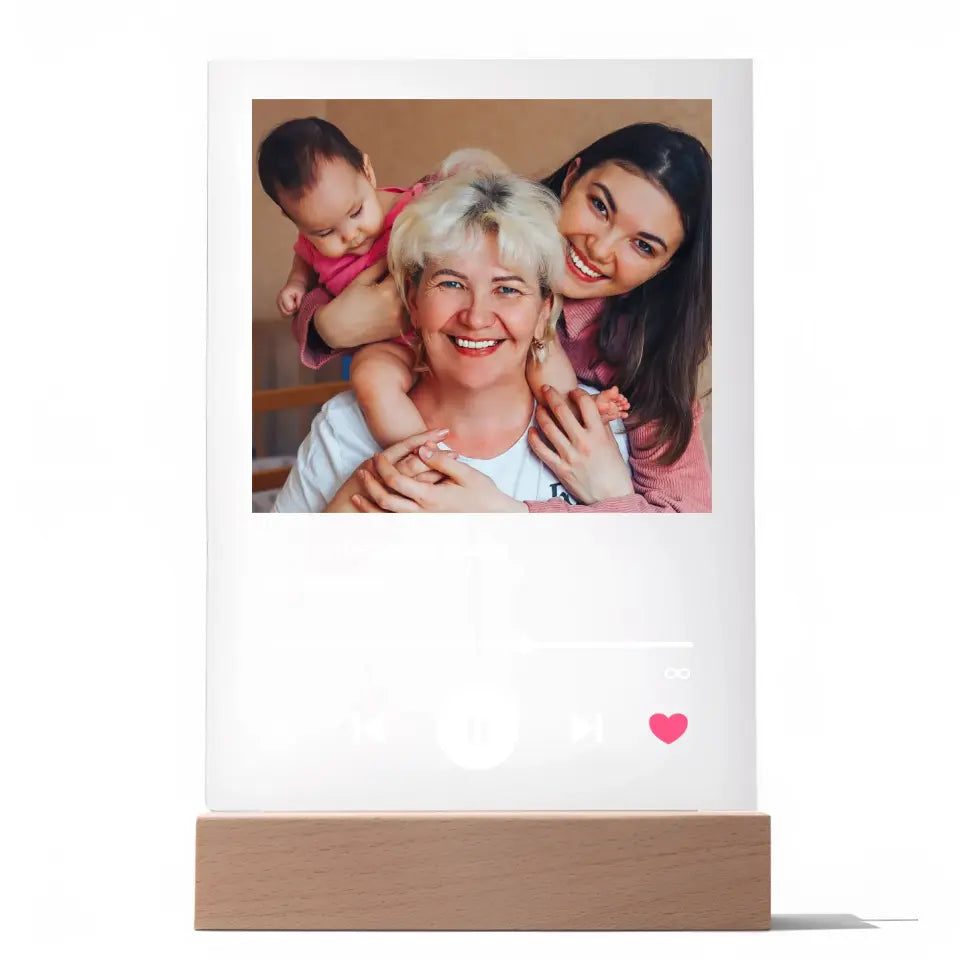 Dla najlepszej babci - Druk na szkle, spersonalizowany prezent dla babci