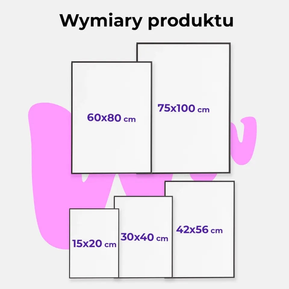 Rodzina - druk na płótnie, spersonalizowany prezent dla rodzinny