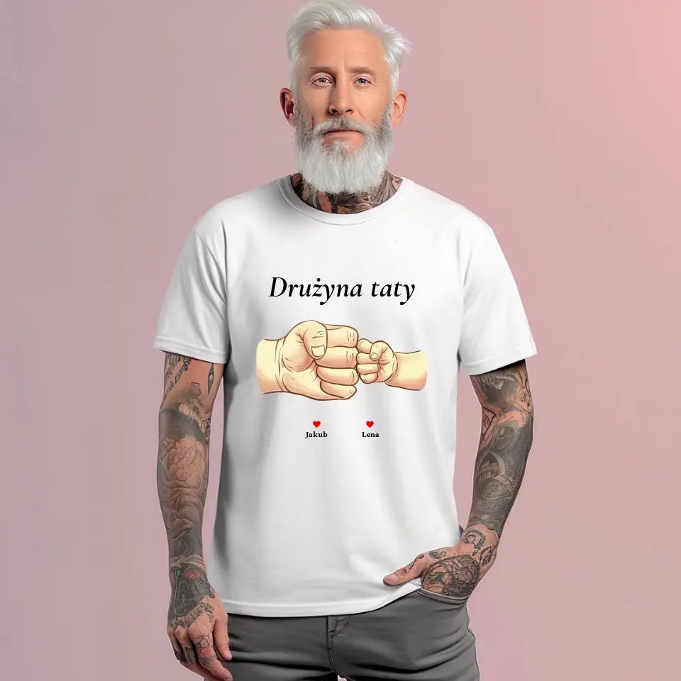 Drużyna taty - koszulka, wyjątkowy prezent dla taty