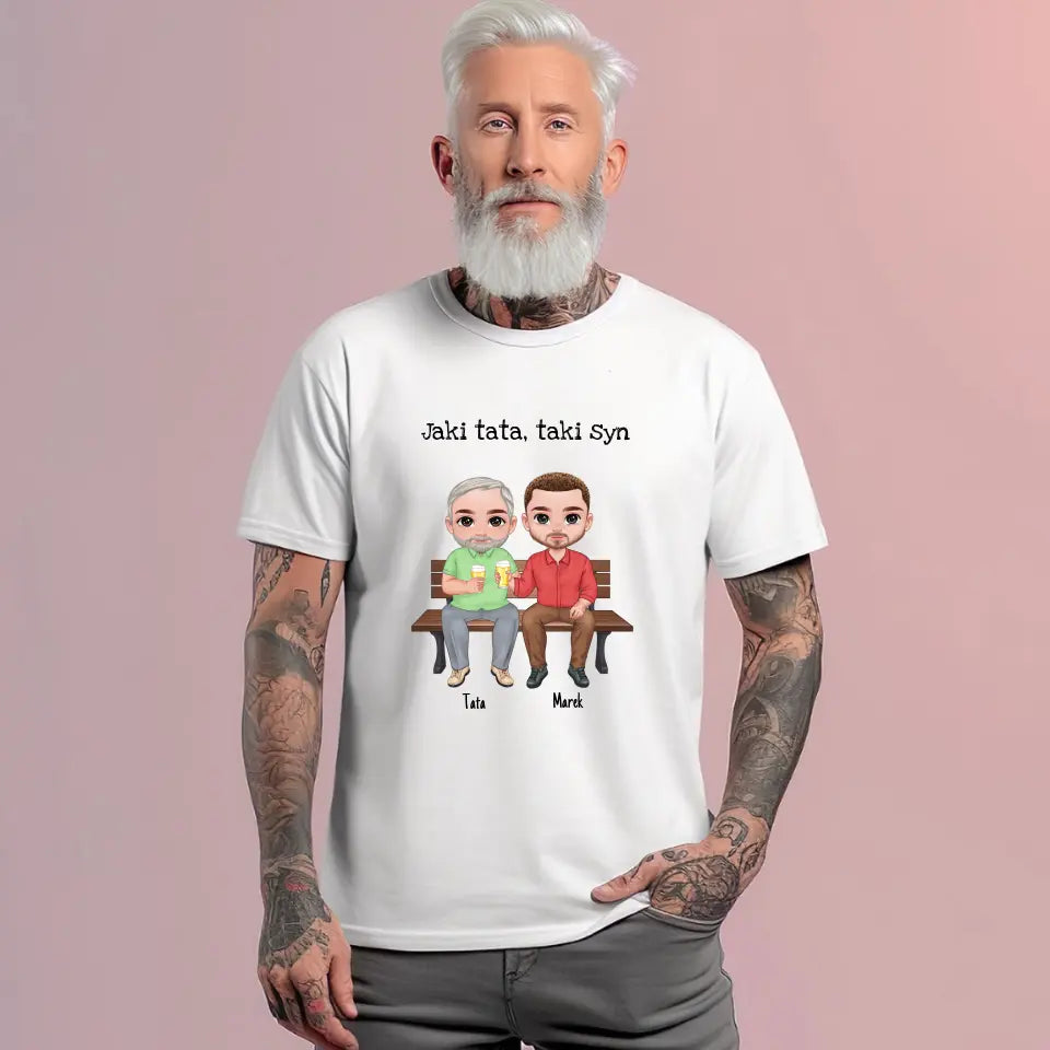 Jaki tata, taki Syn - koszulka, wyjątkowy prezent dla taty