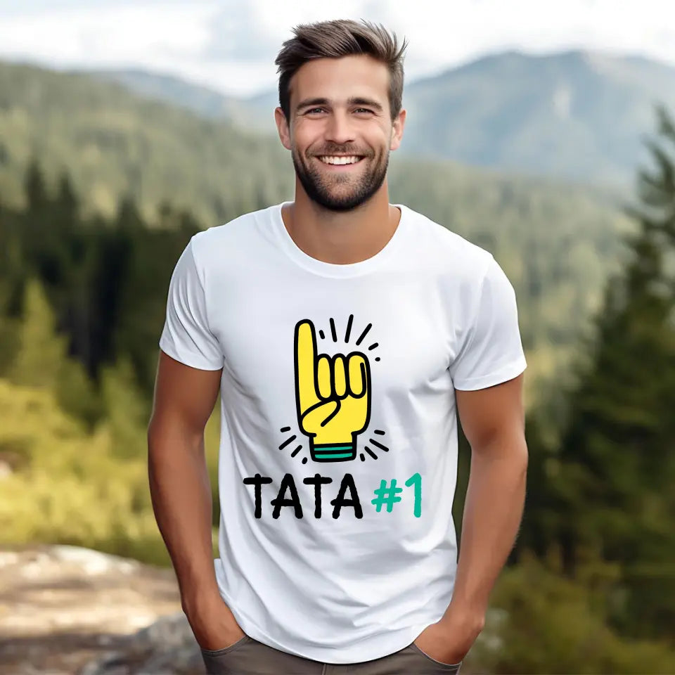 Tata #1 - koszulka, wyjątkowy prezent dla taty