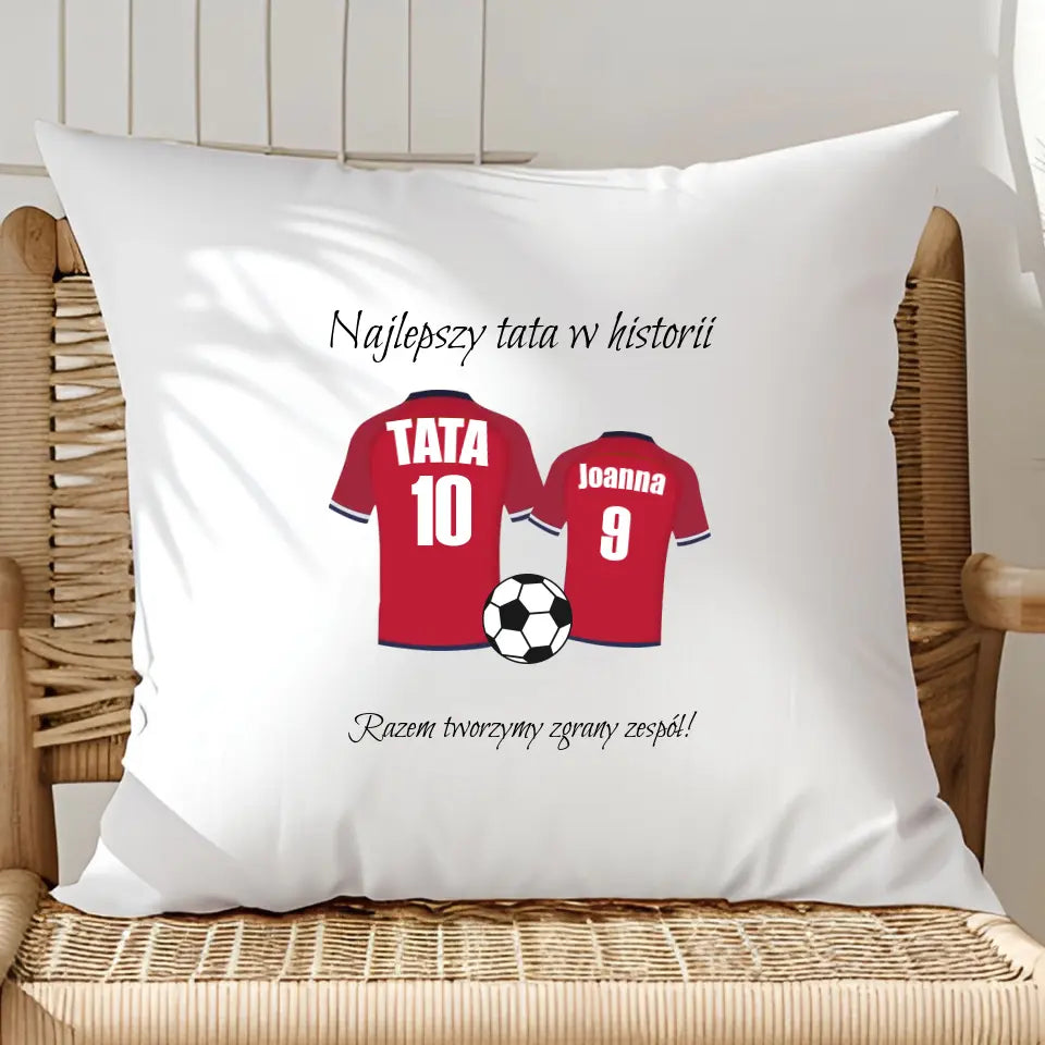 Najlepszy tata w historii - poduszka, spersonalizowany prezent dla taty