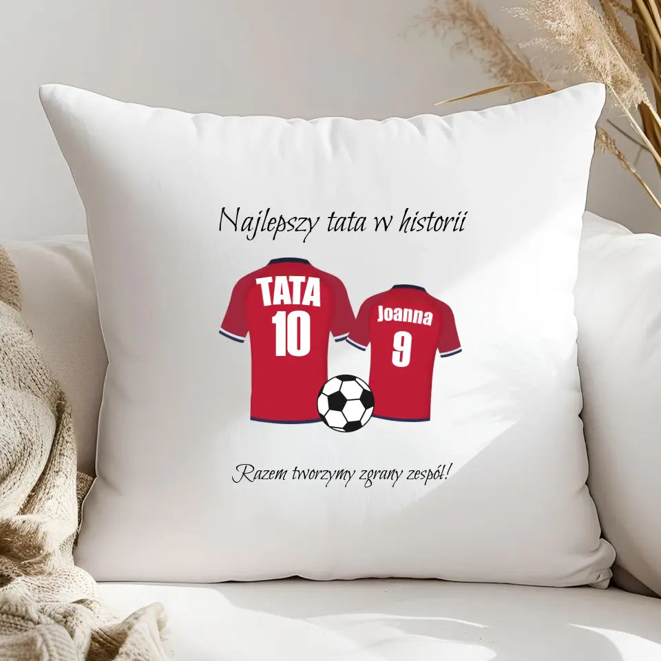 Najlepszy tata w historii - poduszka, spersonalizowany prezent dla taty