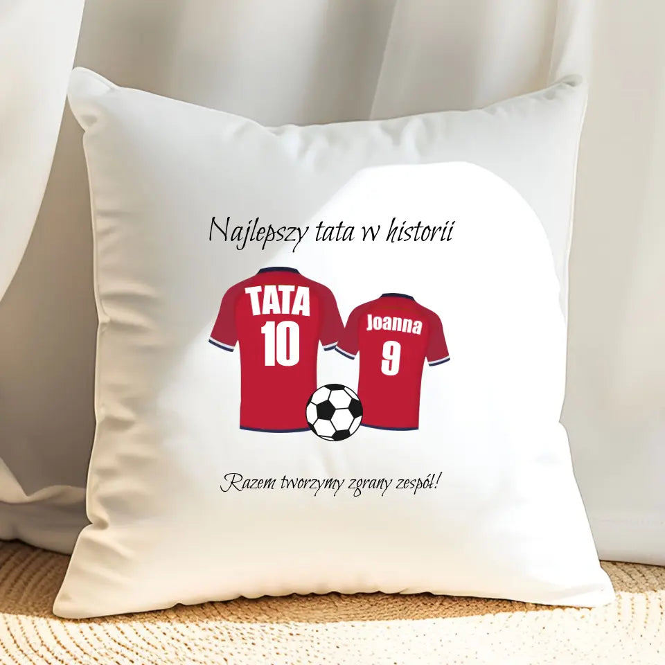 Najlepszy tata w historii - poduszka, spersonalizowany prezent dla taty