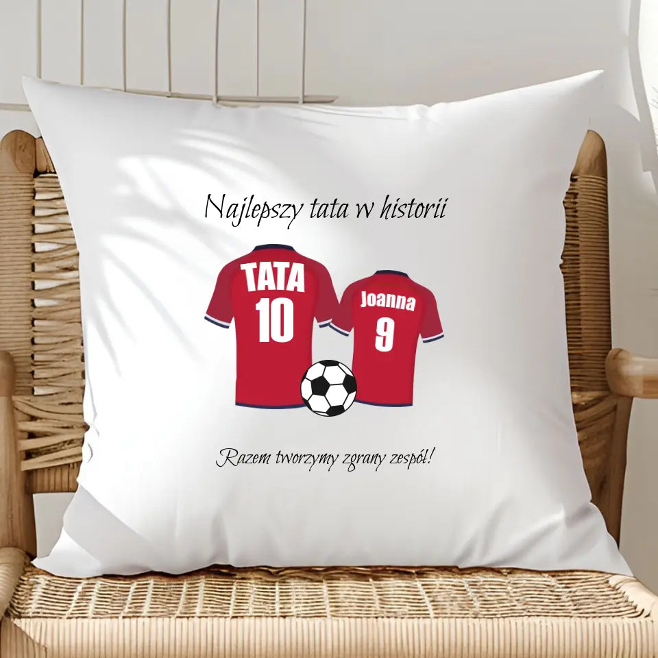 Najlepszy tata w historii - poduszka, spersonalizowany prezent dla taty