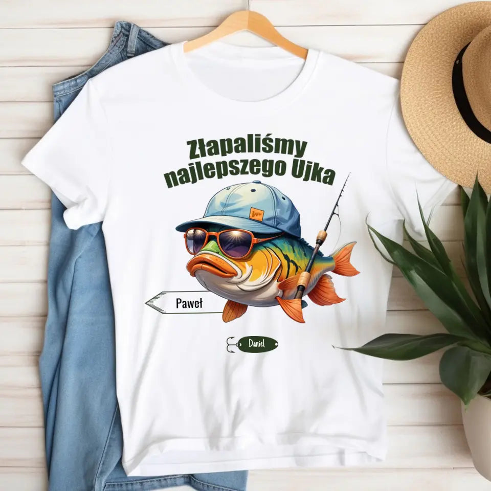 Złapaliśmy najlepszego Ujka - koszulka, wyjątkowy prezent dla taty