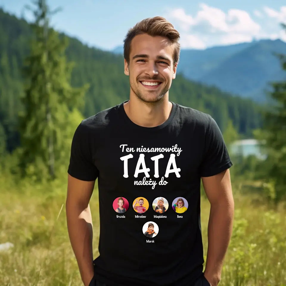 Ten niesamowity TATA należy do - koszulka, wyjątkowy prezent dla taty