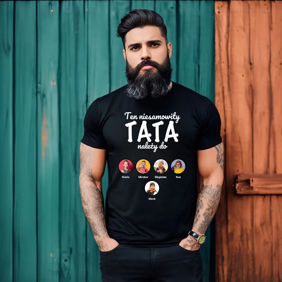 Ten niesamowity TATA należy do - koszulka, wyjątkowy prezent dla taty
