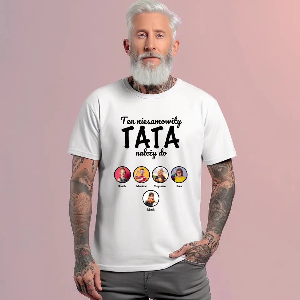 Ten niesamowity TATA należy do - koszulka, wyjątkowy prezent dla taty