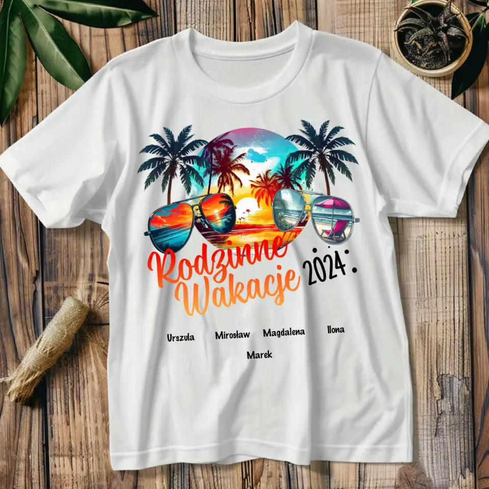 Rodzinne wakacje - koszulka, wyjątkowy prezent dla rodziny