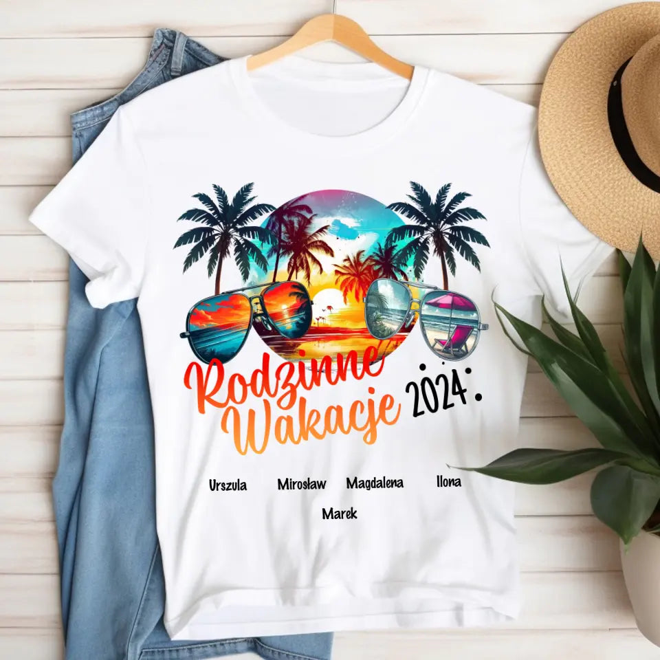 Rodzinne wakacje - koszulka, wyjątkowy prezent dla rodziny