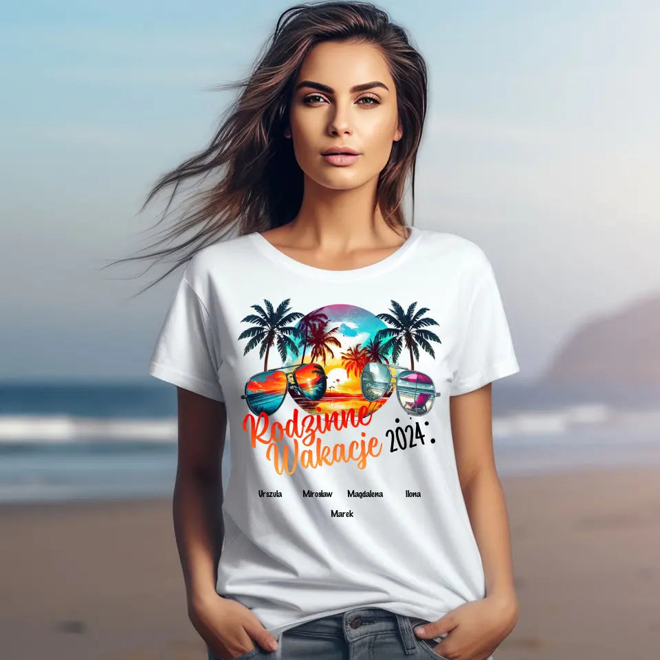 Rodzinne wakacje - koszulka, wyjątkowy prezent dla rodziny