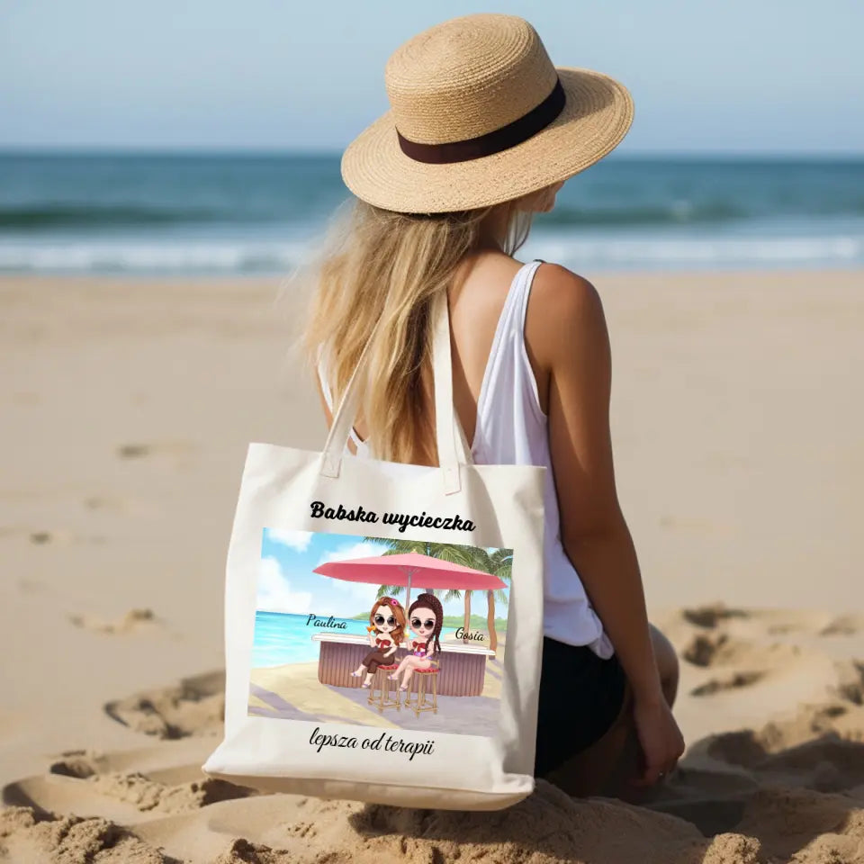 Babska wycieczka lepsza od terapii - Torba, wyjątkowy prezent dla przyjaciółek