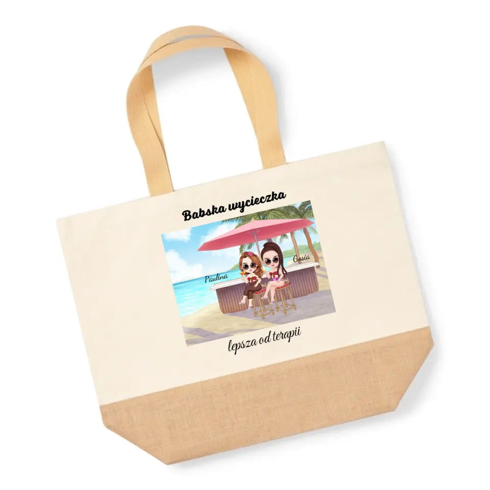 Babska wycieczka lepsza od terapii - Torba, wyjątkowy prezent dla przyjaciółek