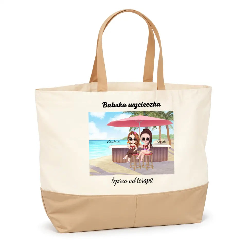 Babska wycieczka lepsza od terapii - Torba, wyjątkowy prezent dla przyjaciółek