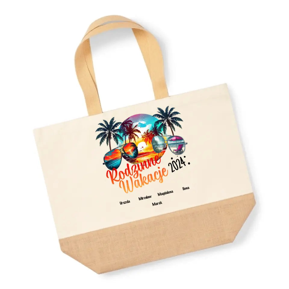 Rodzinne wakacje - Torba, wyjątkowy prezent dla rodzyny