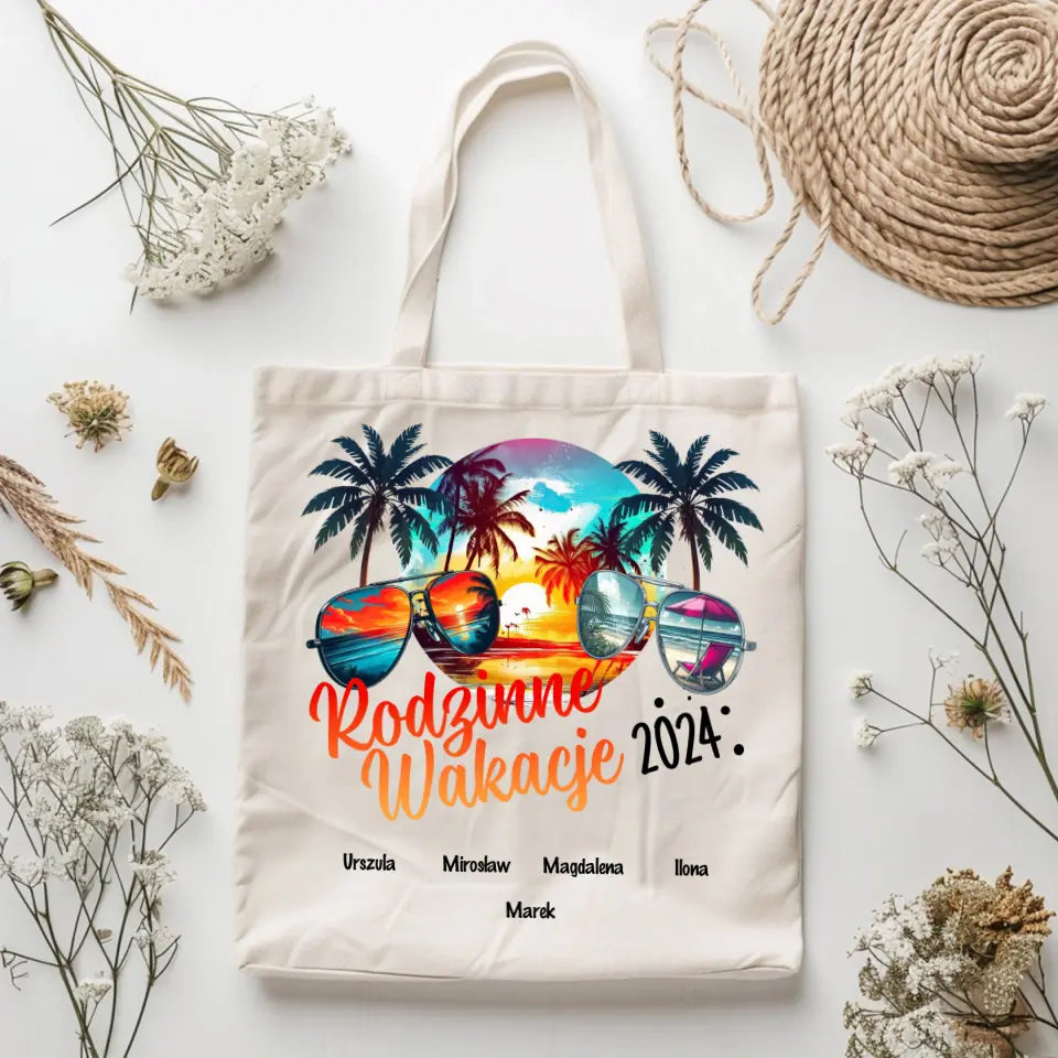 Rodzinne wakacje - Torba, wyjątkowy prezent dla rodzyny