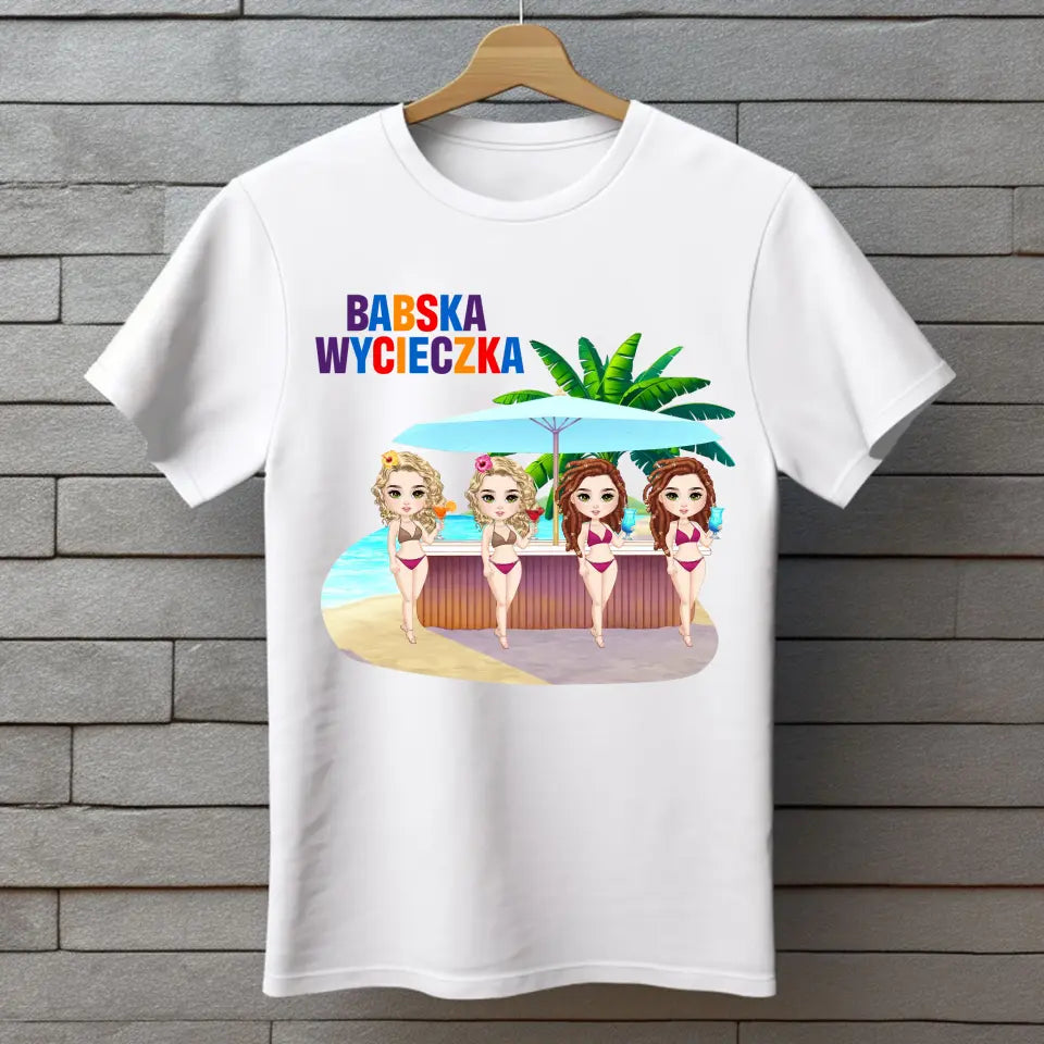 Babska wycieczka lepsza od terapii #4 - koszulka, wyjątkowy prezent dla przyjaciółek