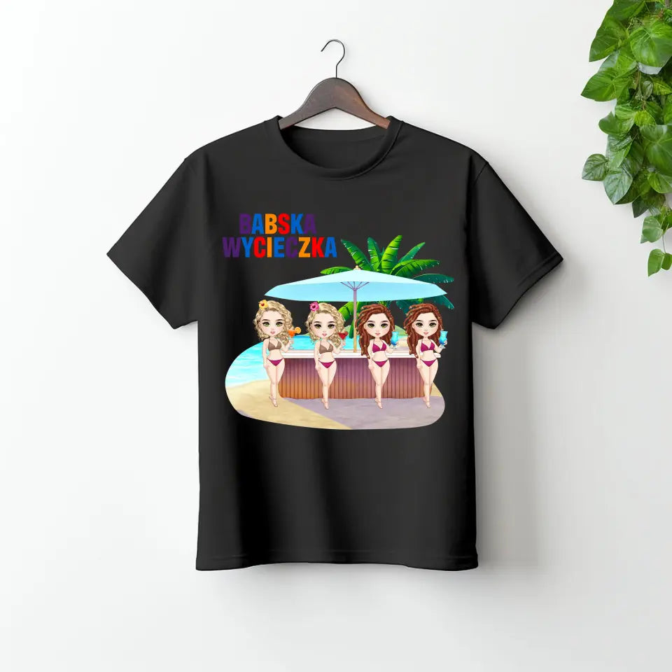 Babska wycieczka lepsza od terapii #4 - koszulka, wyjątkowy prezent dla przyjaciółek