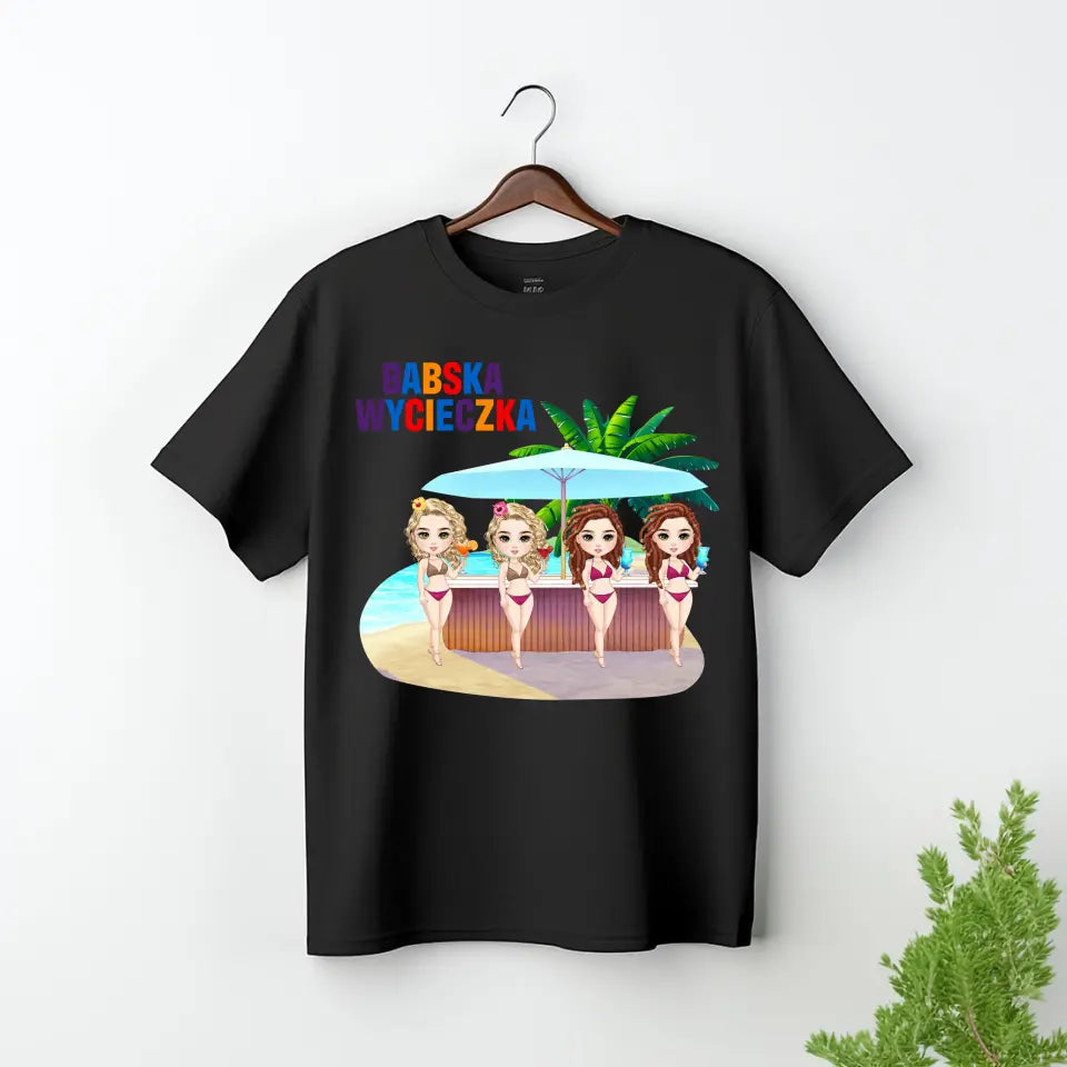 Babska wycieczka lepsza od terapii #4 - koszulka, wyjątkowy prezent dla przyjaciółek