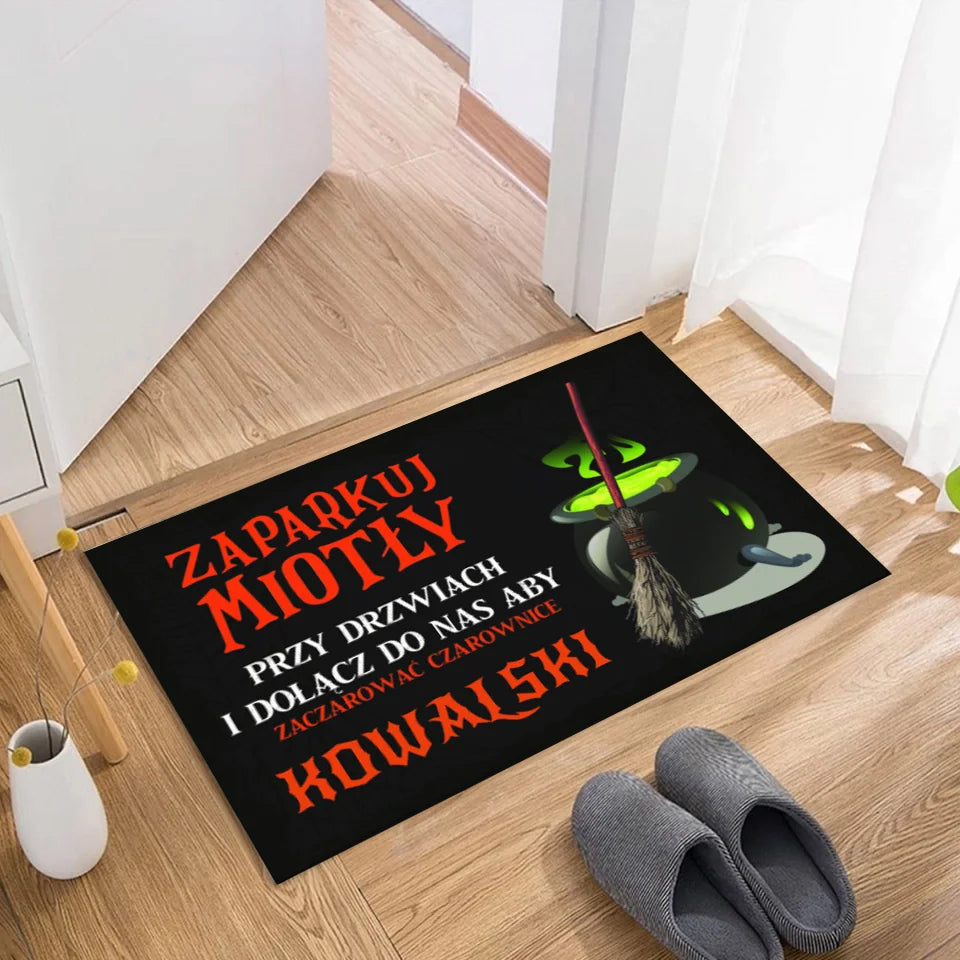 Mata na Halloween #2 - Spersonalizowany dywanik pod drzwi