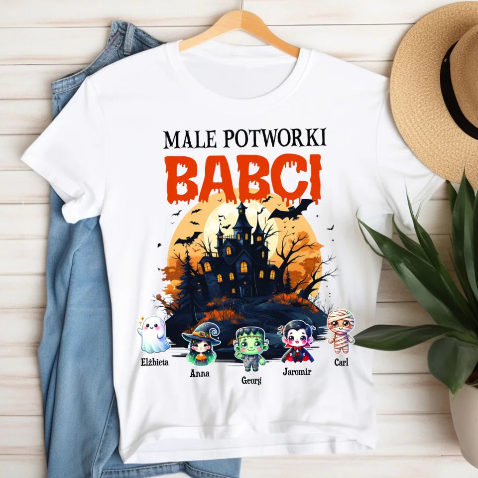 MALE POTWORKI BABCI - koszulka, wyjątkowy prezent na Halloween dla babci