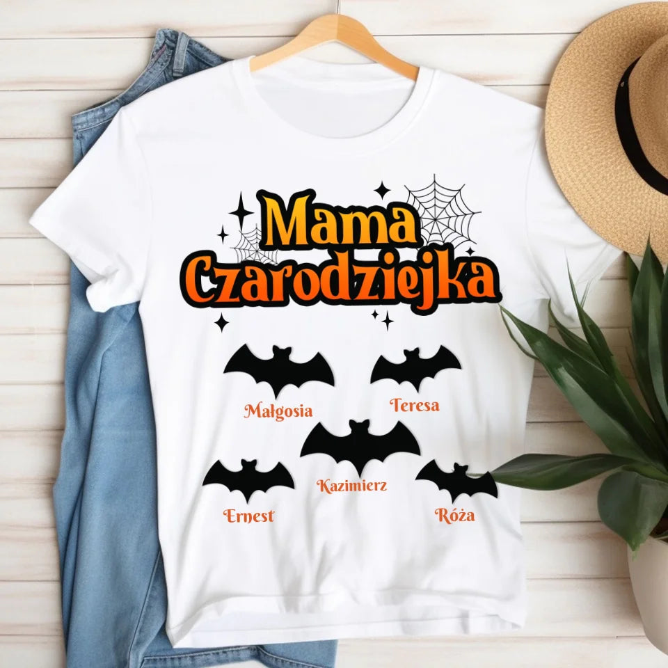 Mama Сzarodziejka - koszulka, wyjątkowy prezent na Halloween dla mamy