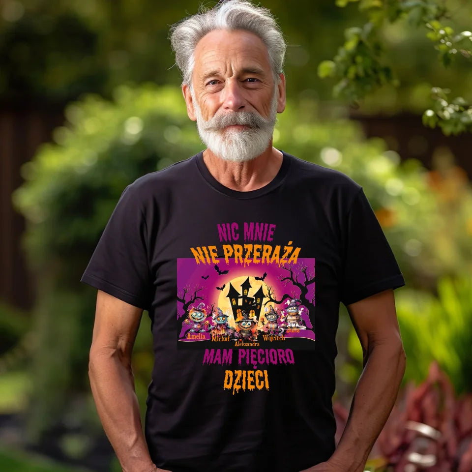 Nic mnie nie przeraża - koszulka, wyjątkowy prezent na Halloween dla mamy