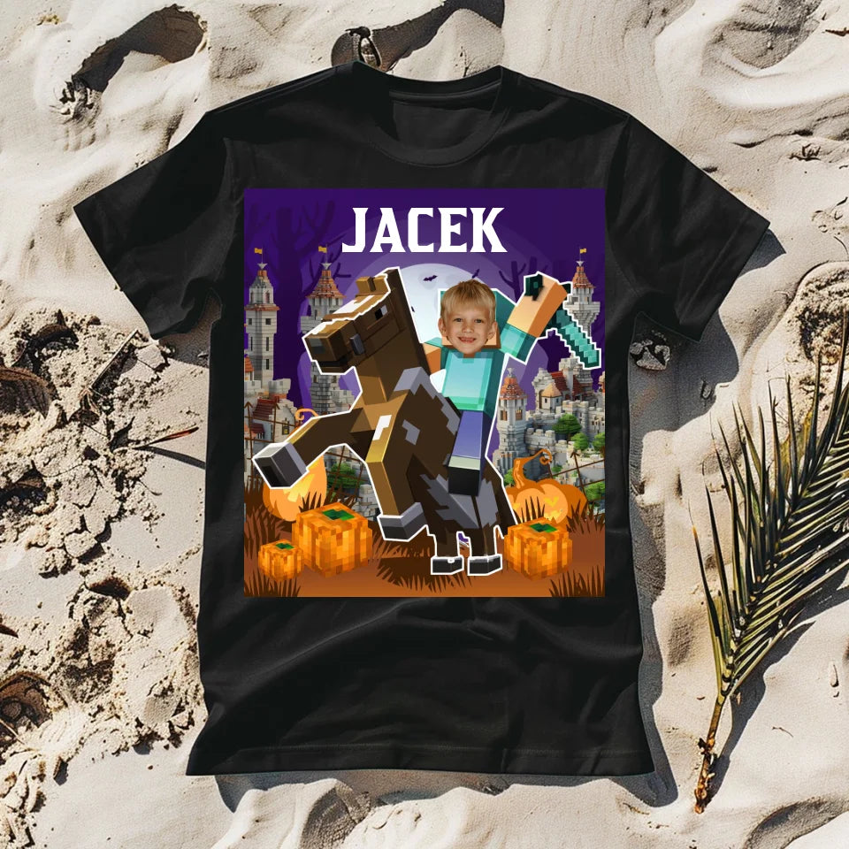 Bohaterowie Mindcraft - koszulka, wyjątkowy prezent na Halloween dla rodziny