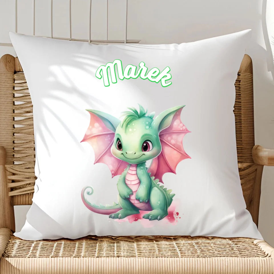 Smok - poduszka, spersonalizowany prezent na Mikołajki dla dzieci
