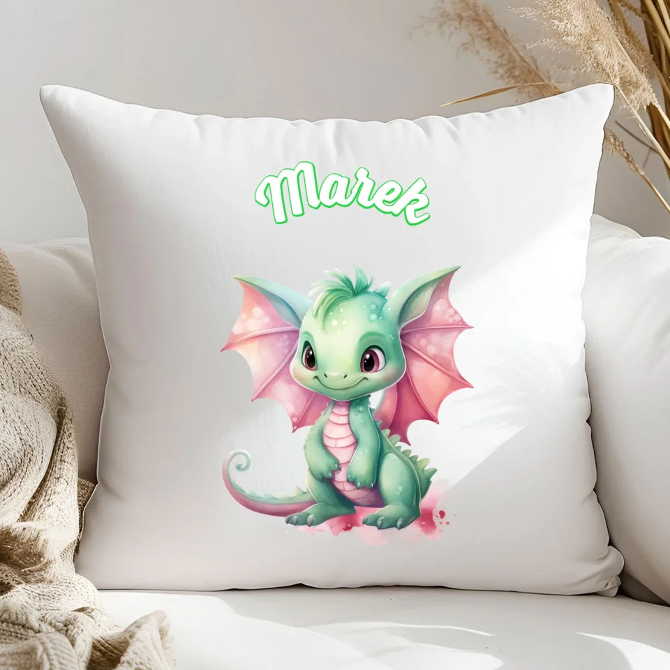 Smok - poduszka, spersonalizowany prezent na Mikołajki dla dzieci