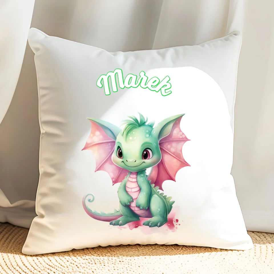 Smok - poduszka, spersonalizowany prezent na Mikołajki dla dzieci