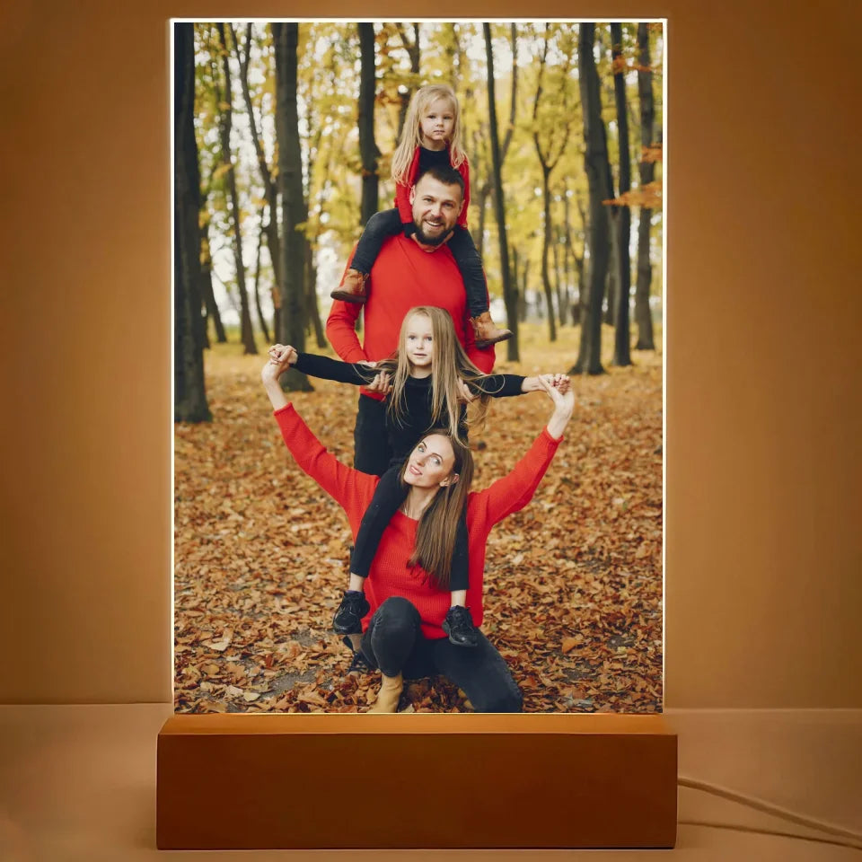 Zdjęcie rodzinne - druk na szkle akrylowym, spersonalizowany prezent dla rodziny