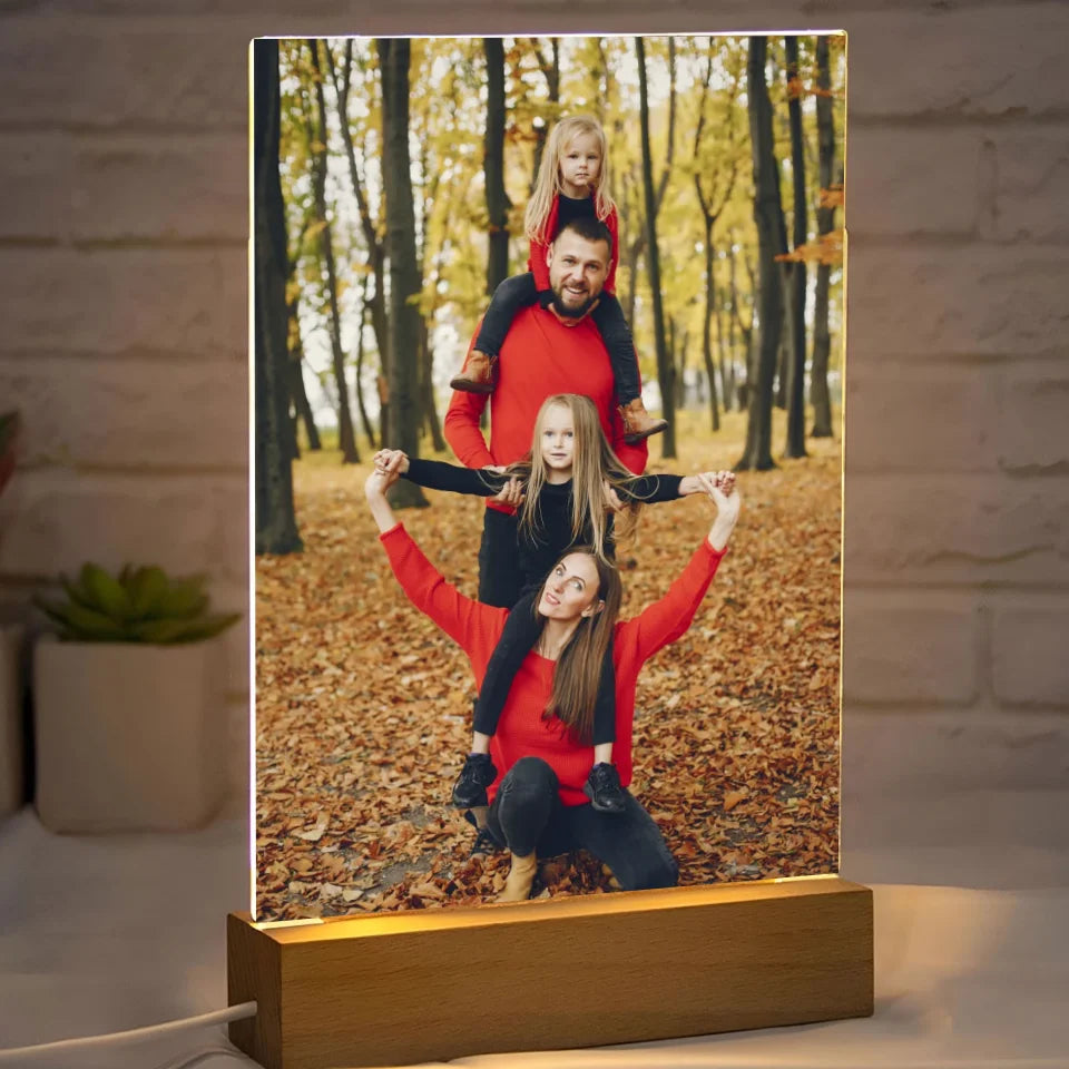 Zdjęcie rodzinne - druk na szkle akrylowym, spersonalizowany prezent dla rodziny