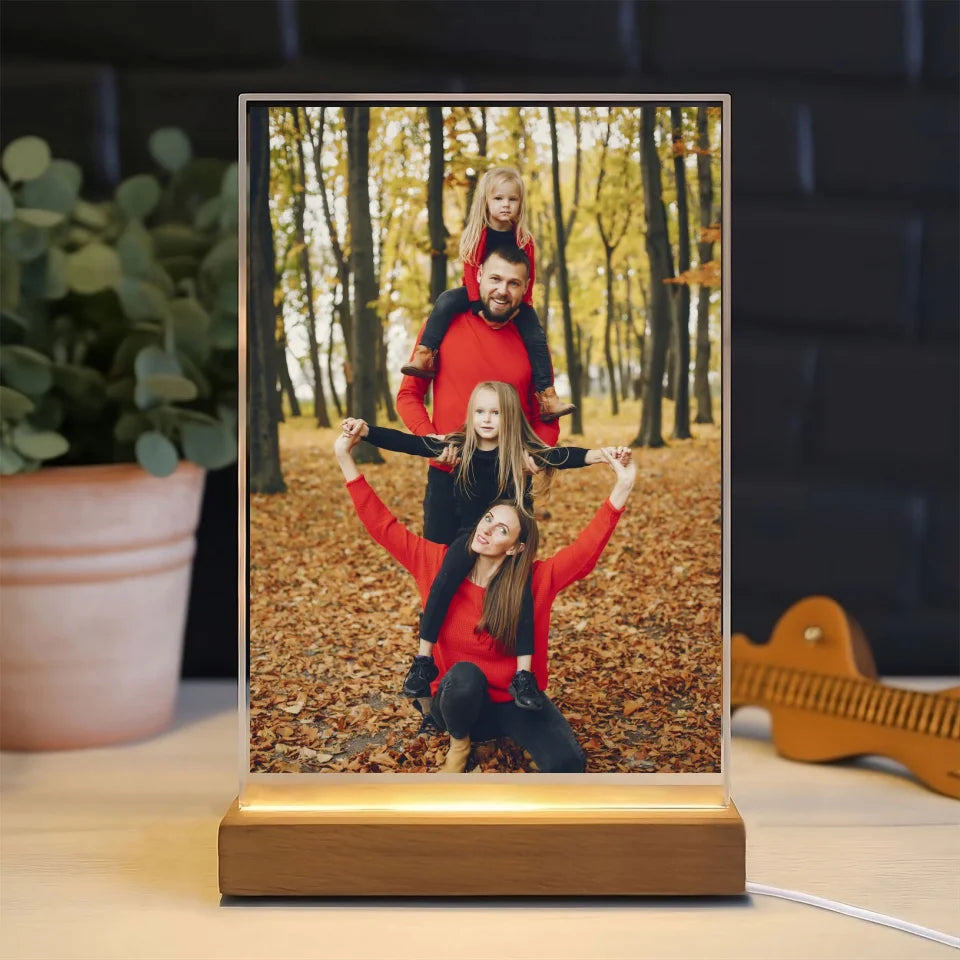Zdjęcie rodzinne - druk na szkle akrylowym, spersonalizowany prezent dla rodziny