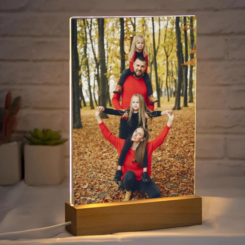 Zdjęcie rodzinne - druk na szkle akrylowym, spersonalizowany prezent dla rodziny