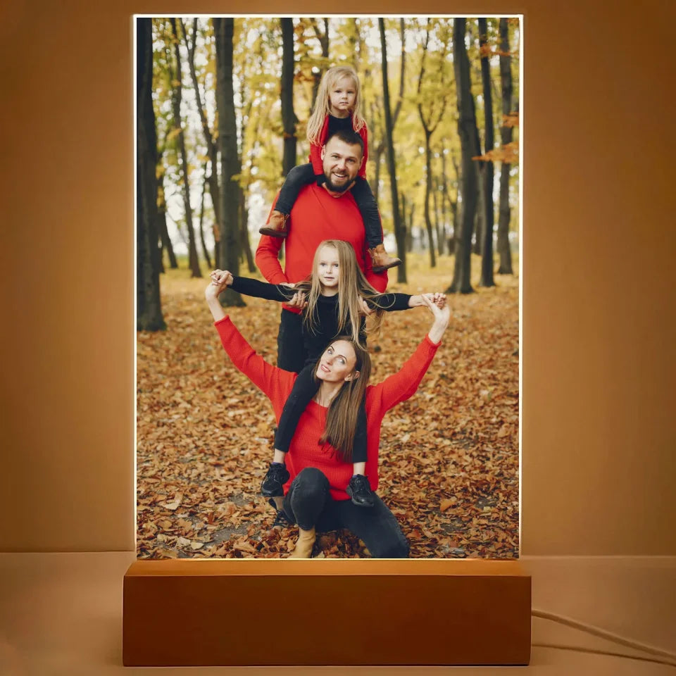 Zdjęcie rodzinne - druk na szkle akrylowym, spersonalizowany prezent dla rodziny