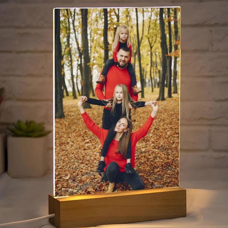 Zdjęcie rodzinne - druk na szkle akrylowym, spersonalizowany prezent dla rodziny
