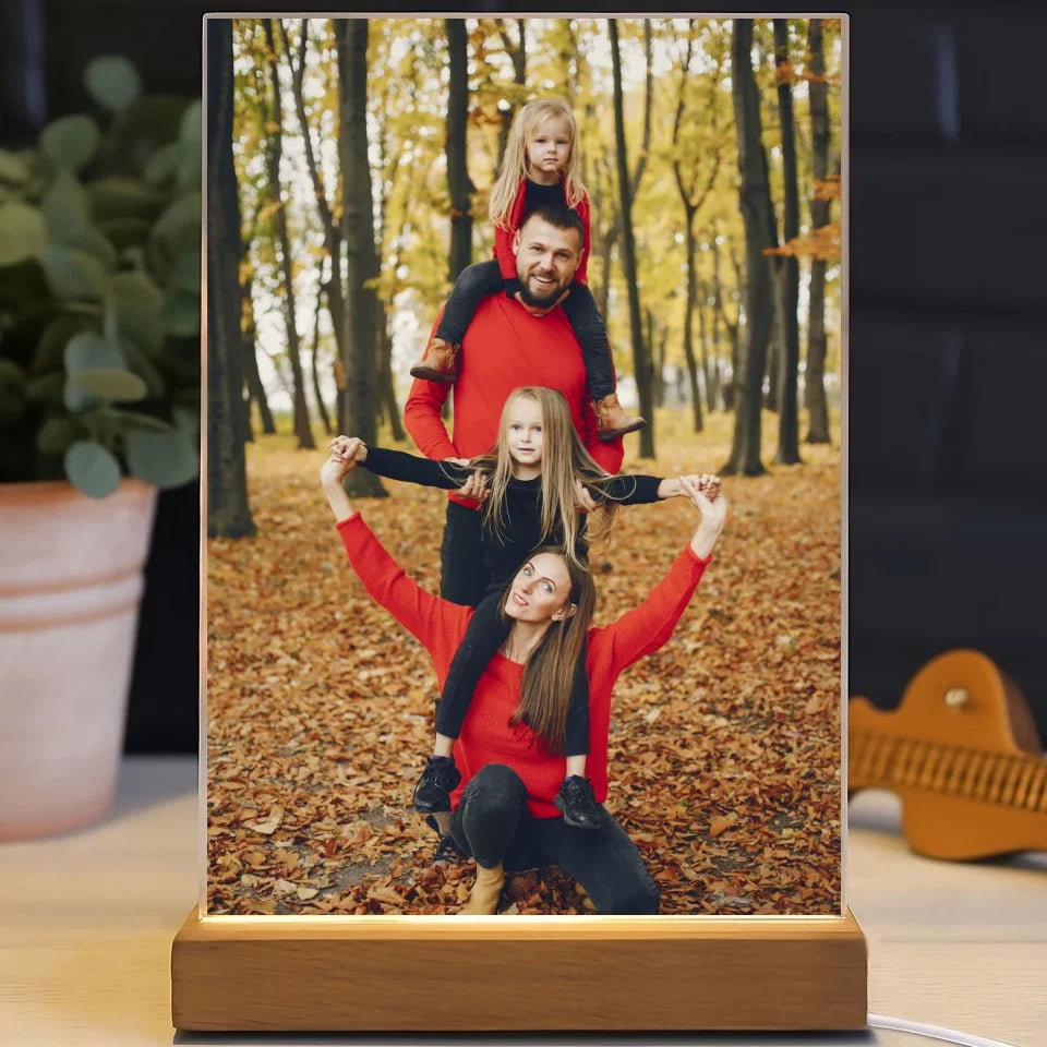 Zdjęcie rodzinne - druk na szkle akrylowym, spersonalizowany prezent dla rodziny