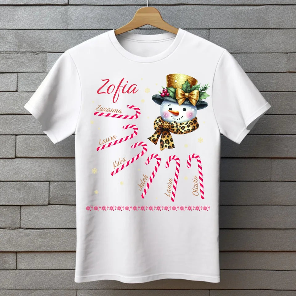 Śnieżna babcia - koszulka, wyjątkowy prezent na Boże Narodzenie dla babci