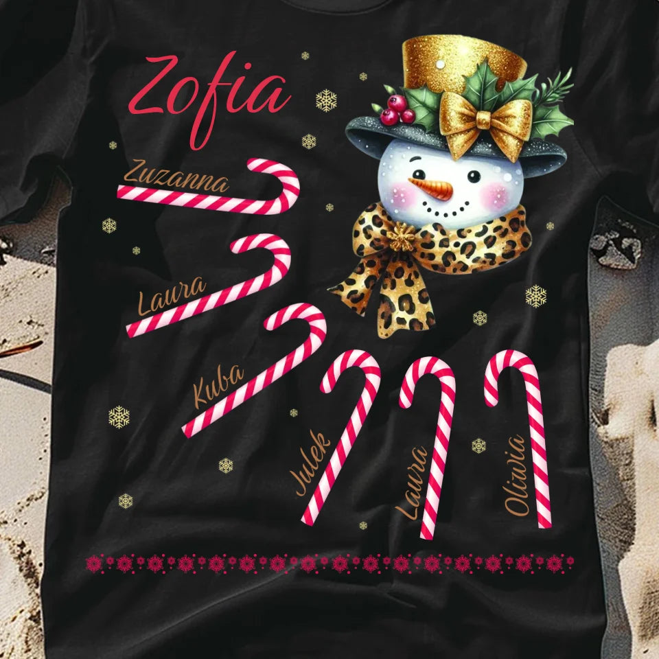 Śnieżna babcia - koszulka, wyjątkowy prezent na Boże Narodzenie dla babci