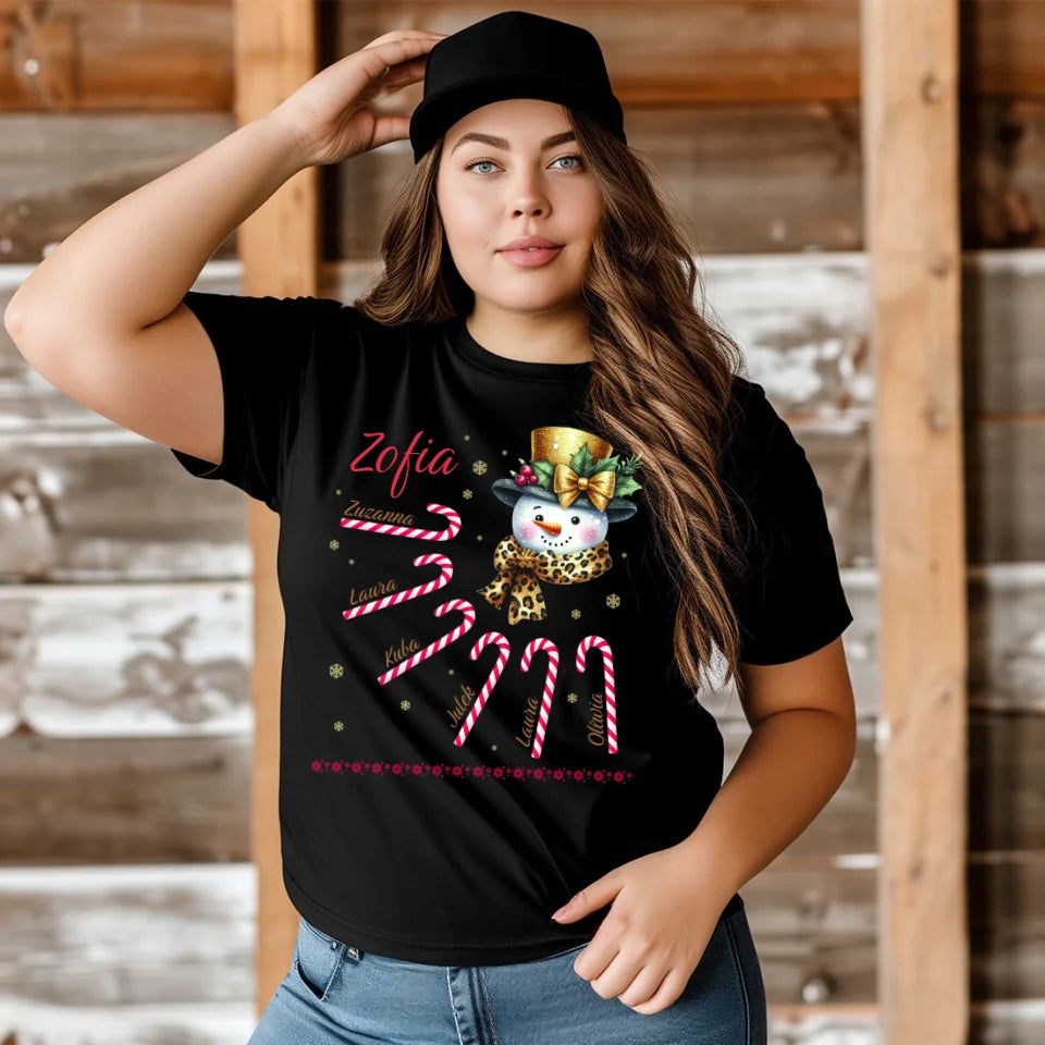 Śnieżna babcia - koszulka, wyjątkowy prezent na Boże Narodzenie dla babci