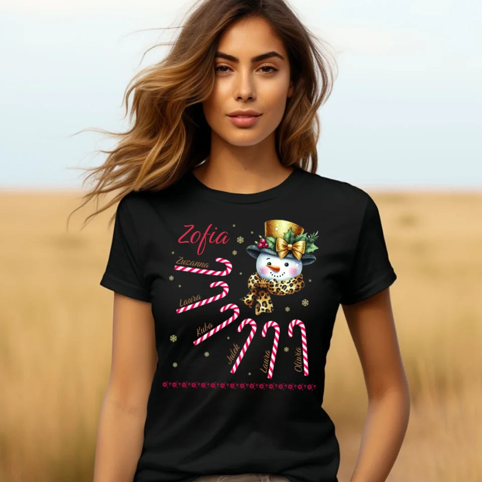 Śnieżna babcia - koszulka, wyjątkowy prezent na Boże Narodzenie dla babci