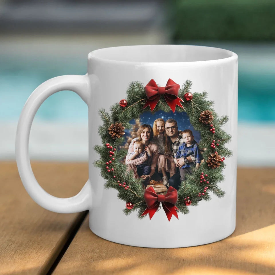 Rodzinne zdjęcie świąteczne - Kubek, wyjątkowy prezent na Boże Narodzenie dla rodziny